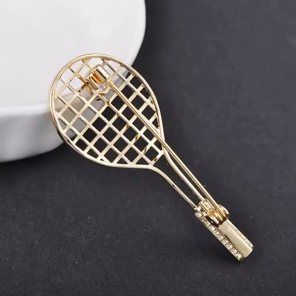 VQ Racket Brooch - Picture 3 of 5